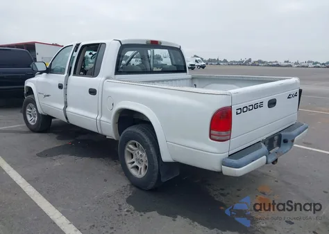 2001 Dodge Dakota Slt/Sport z USA, uszkodzony, nr VIN 1B7HG2AN81S282446